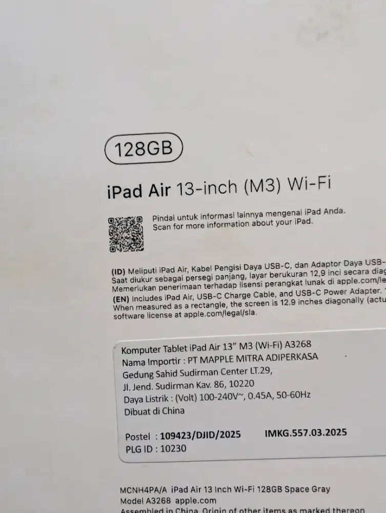 IPAD AIR M3 13 INCH DIGIMAP GARANSI PANJANG