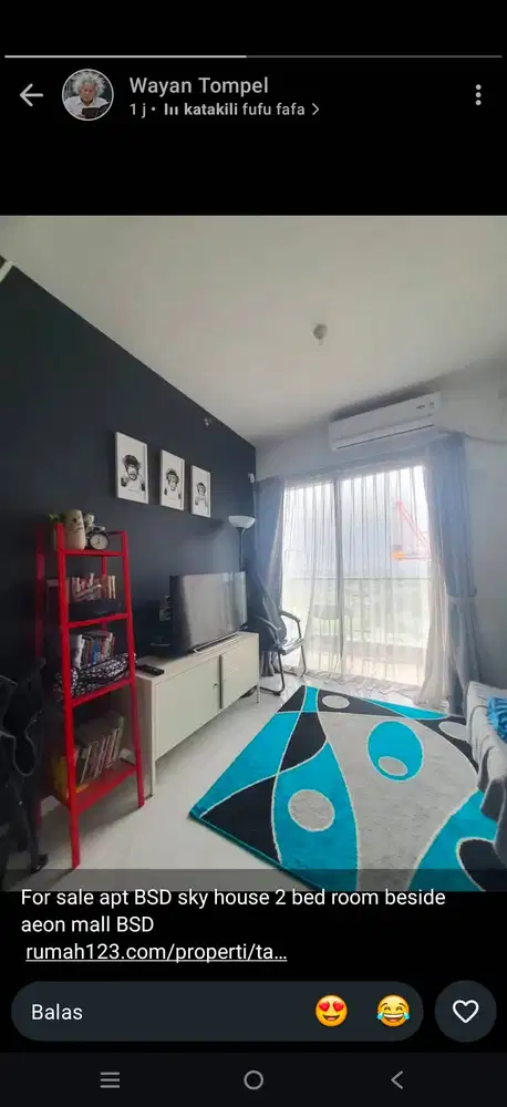 Tinggal Bawa Kopee, Sky House BSD, 2 Kamar Tidur Semi Furnished, Keren