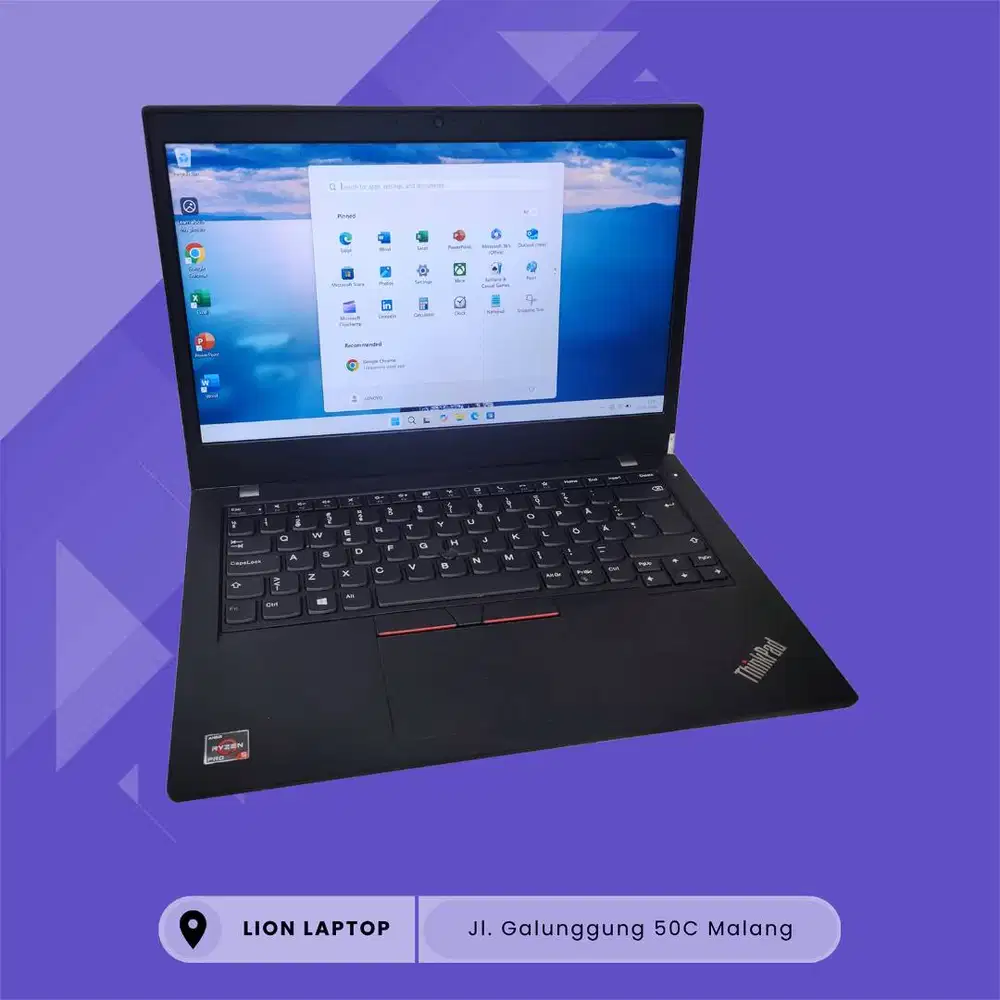 Gaming/Editing AMD Ryzen 5 PRO 8/256 MULUS Lenovo Thinkpad L14 Gen 1 [