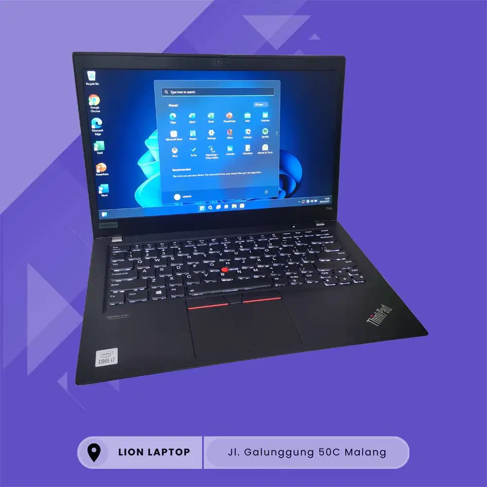RAM 32GB Core i7 Gen 10 Slim SSD 256GB Lenovo Thinkpad T14S [15|09]