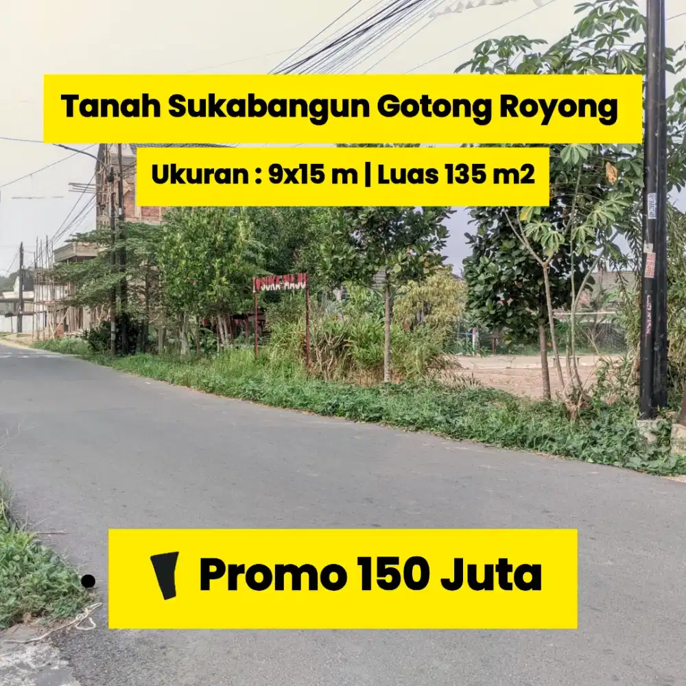 Dijual Tanah Murah Sukabangun Gotong Royong Palembang | Promo 150 Juta