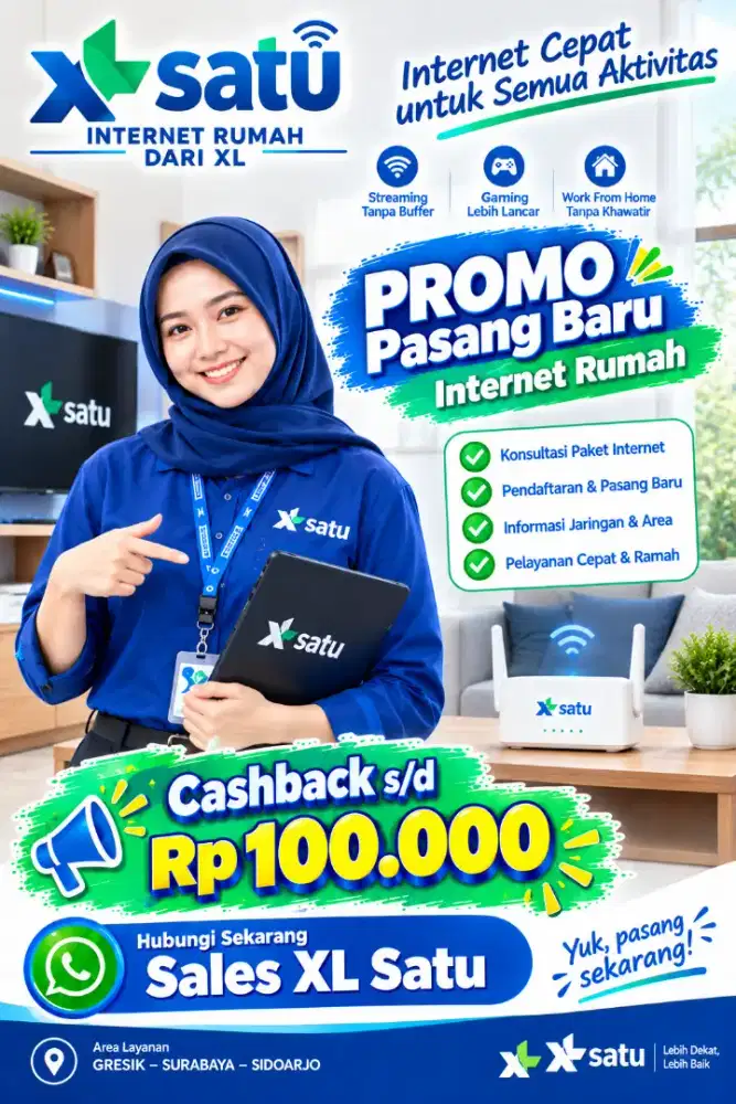 Promo pasang baru Wifi XL SATU