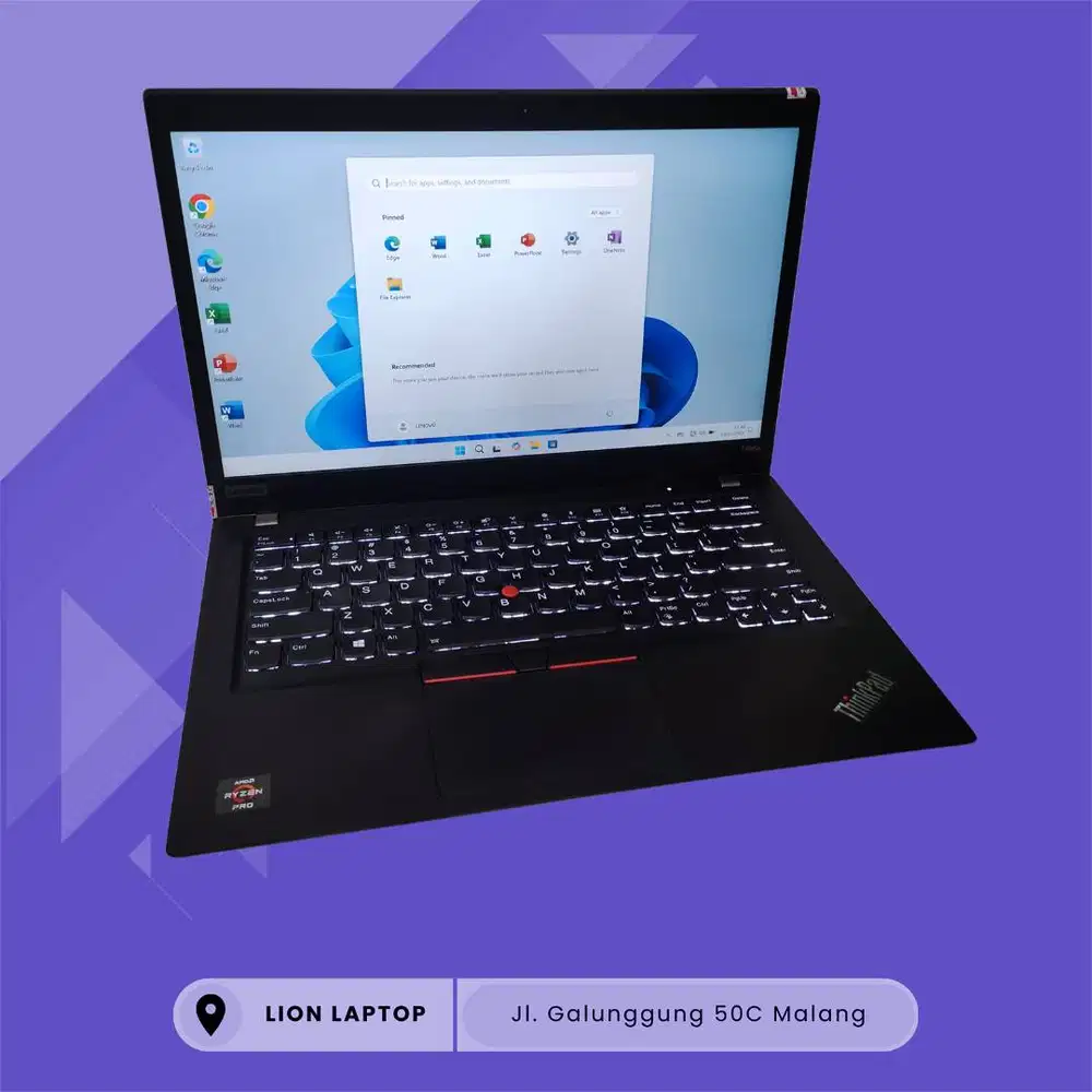 RAM 16GB AMD Ryzen 7 4Ghz VGA 2GB Lenovo Thinkpad T495s [15|09]