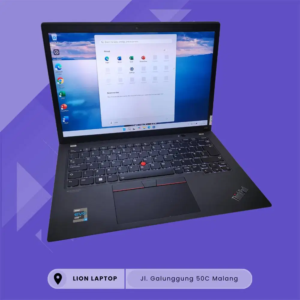 RAM 16GB Core i5 Gen 11 Slim Mulus Lenovo Thinkpad X13 Gen 2