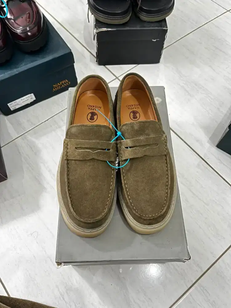 SEPATU NAPPA MILLANO PIER PENNY LOAFERS SAGE