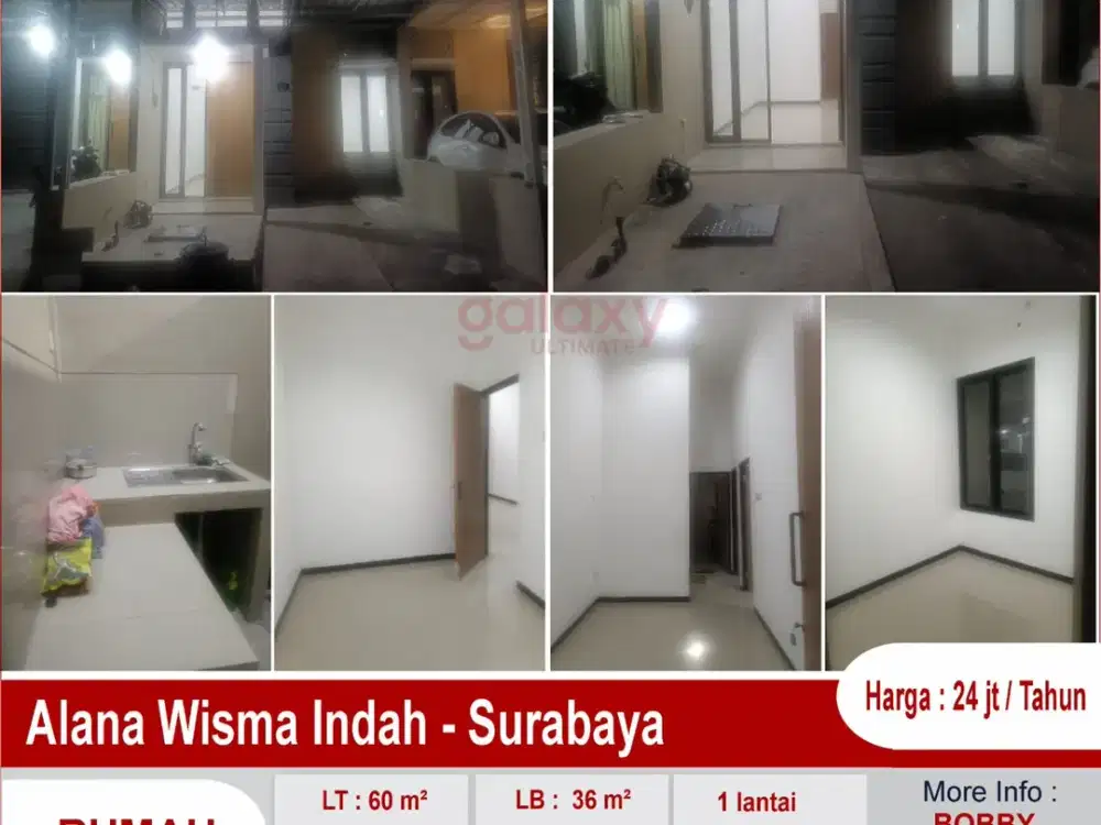 Rumah 1 Lantai Di Perum Alana Wisma Indah Surabaya