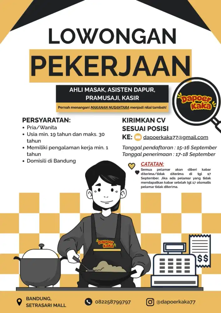 Dibutuhkan segera untuk sebuah reato baru