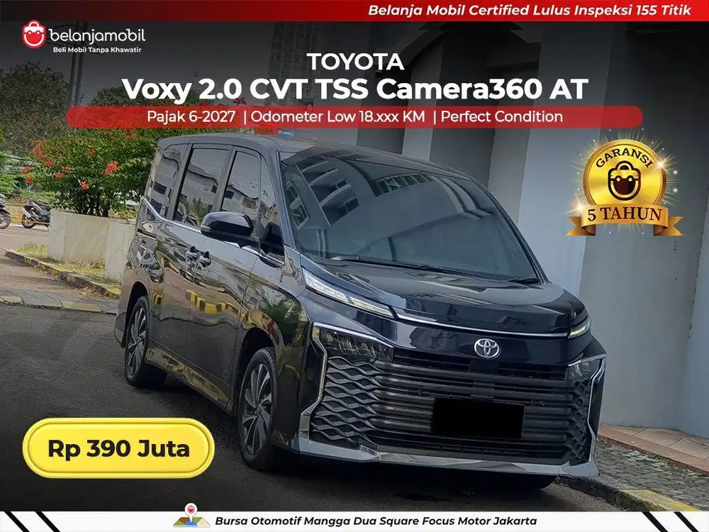 [ GARANSI 5TH ] Toyota Voxy 2,0 CVT TSS Camera360 2022/2023/2024