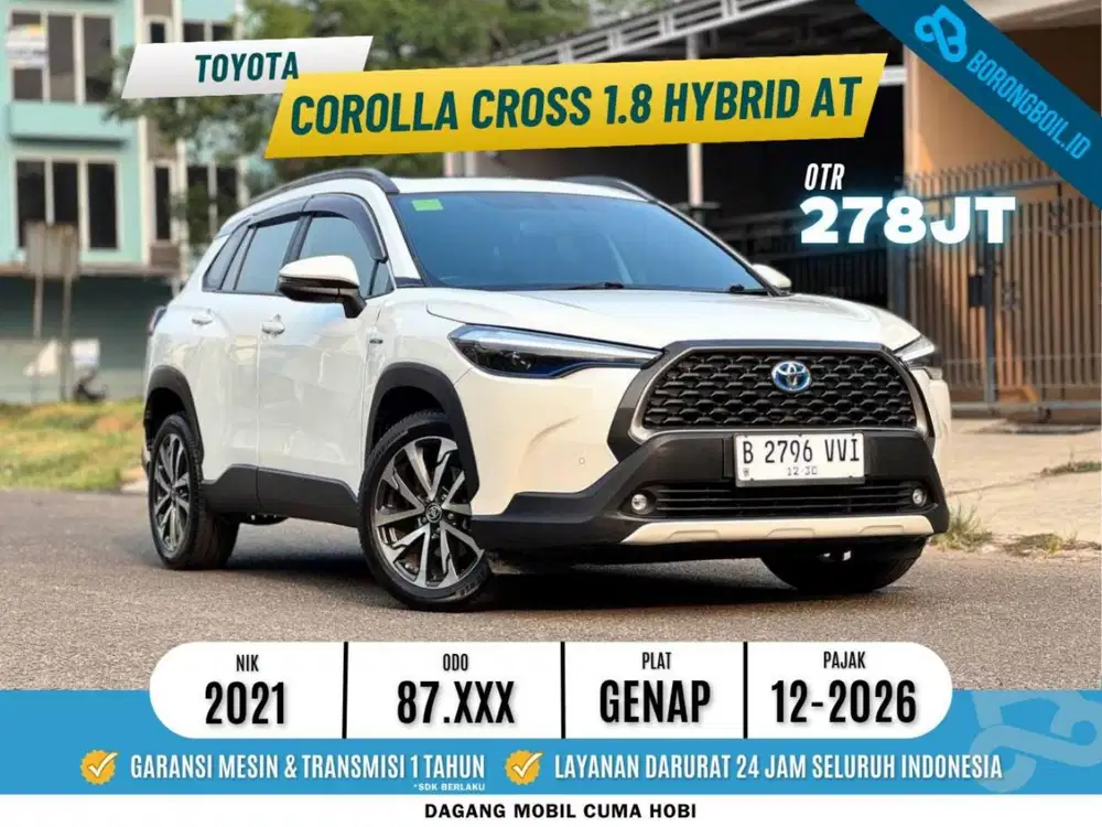 Toyota Corolla Cross 1.8 Hybrid AT 2021 Platinum White Pearl Yaris