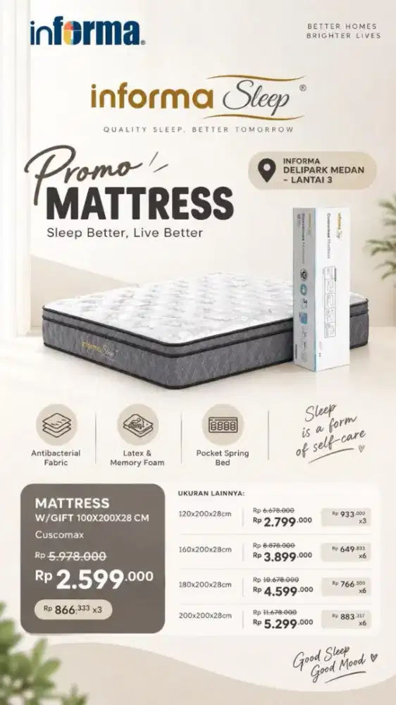 Kredit Mattress Tanpa Kartu Kredit