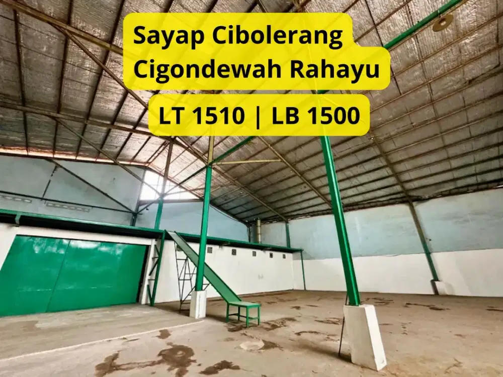 DIJUAL / DISEWAKAN GUDANG KAWASAN INDUSTRI  SAYAP CIBOLERANG Cigondewah Rahayu