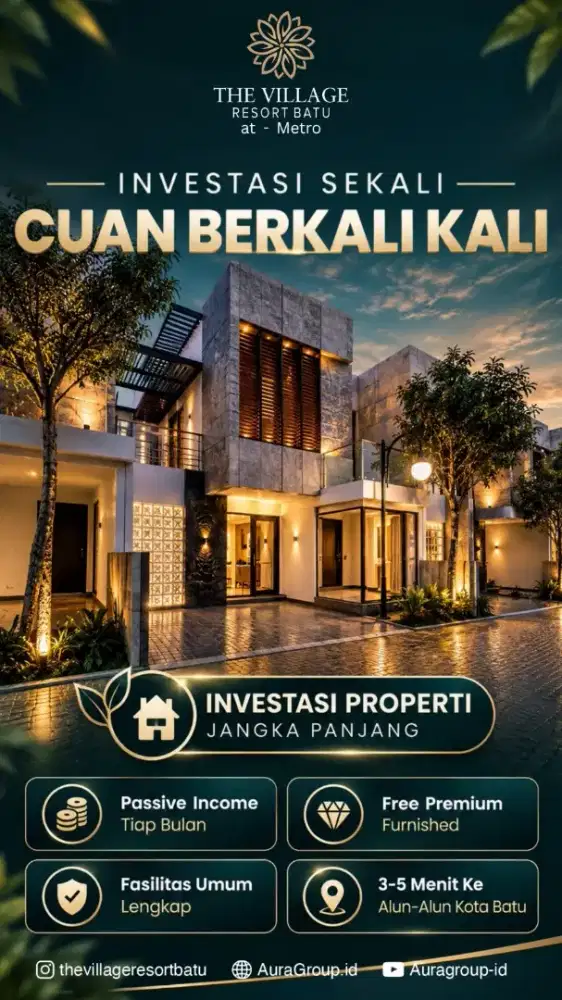 Villa premium kota Batu, exclusive living dan potensi passive income