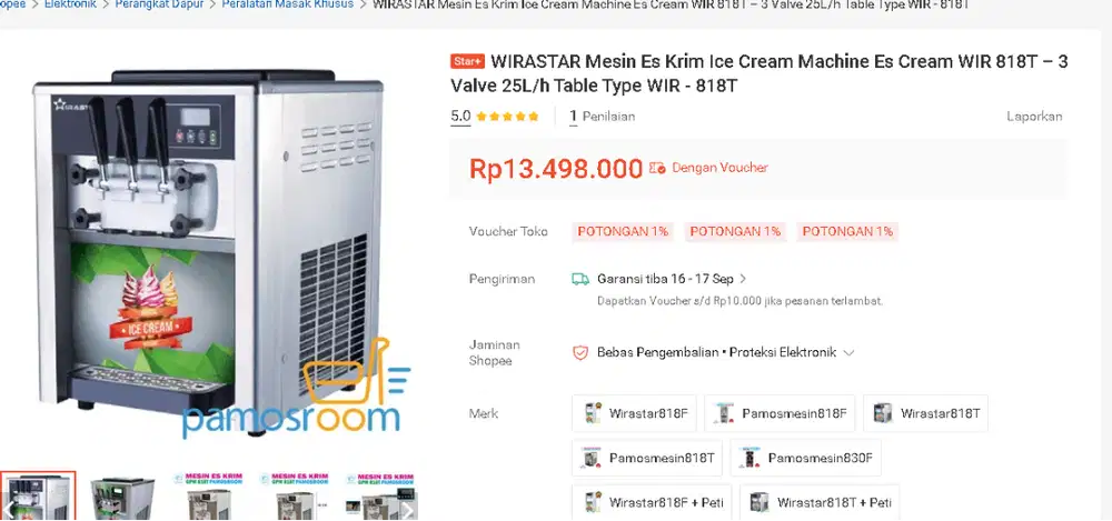 mesin Ice Cream / Es cone