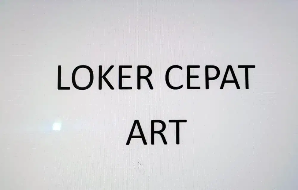 LOKER CEPAT ART CEWE