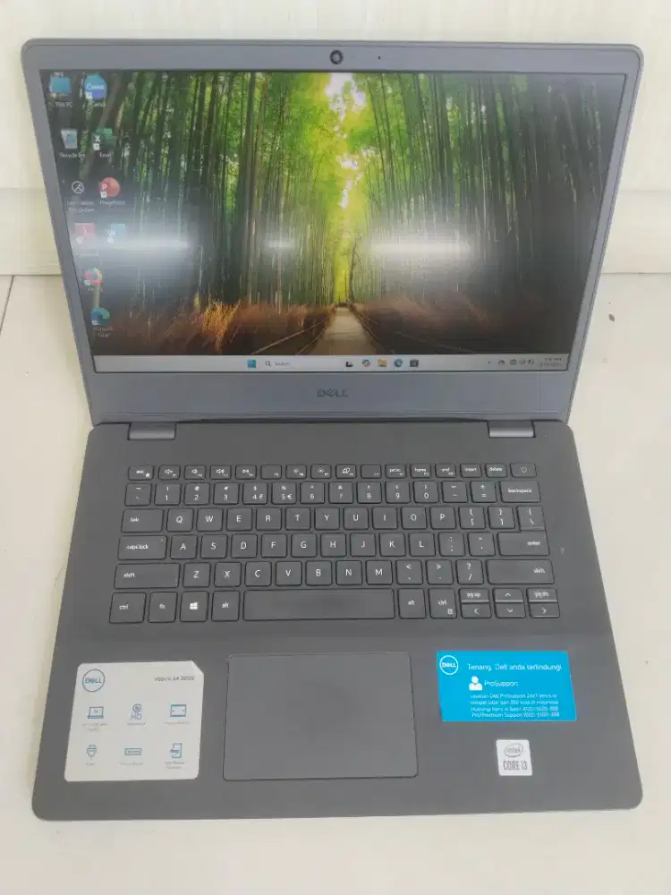 Dijual laptop Dell vostro 4301 Intel i3 gen 10 Ram 8GB DDR4 SSD 256GB
