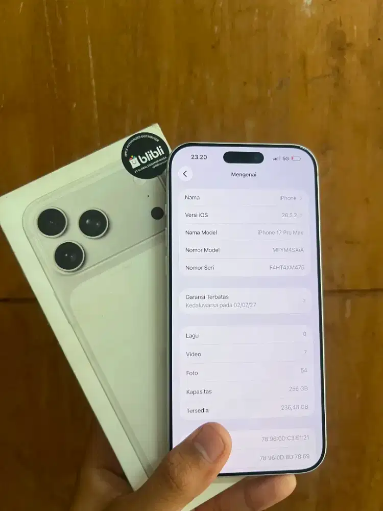 iPhone 17 Promax 256GB iBox