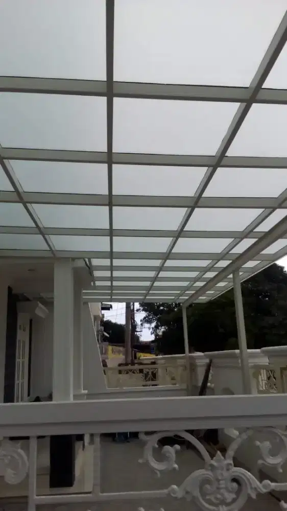 KANOPI KACA ALUMINIUM