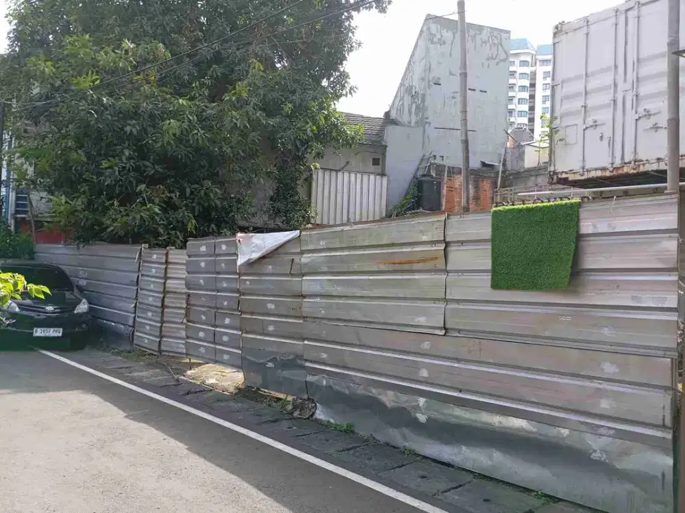 tanah bendungan hilir lt 232 murah jakarta