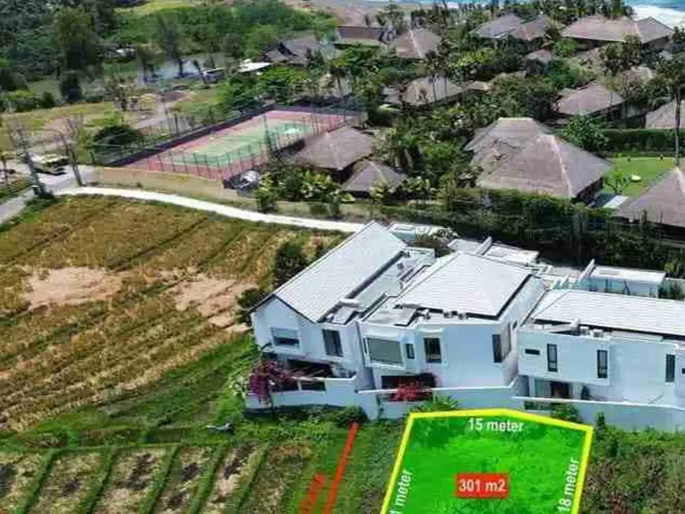Jual Tanah PREMIUM  Zona Pariwisata Luas 3are/301m dekat Pantai Pererenan cocok untuk di Jadikan Investasi atau Hunian