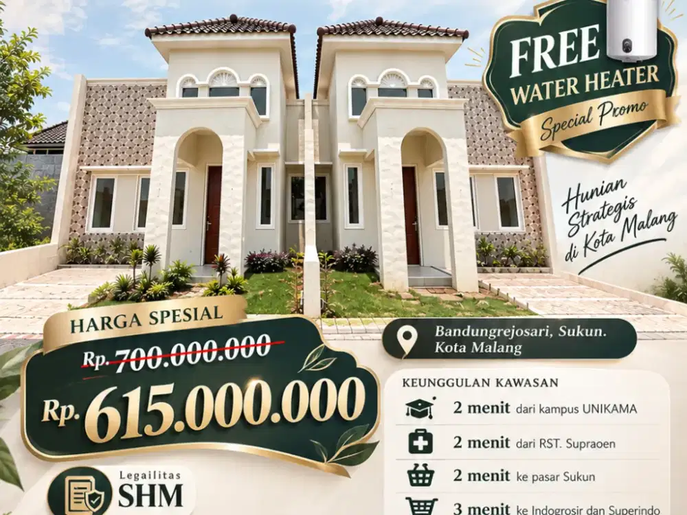 HUNIAN READY STOCK 1 LANTAI TERNYAMAN DI KOTA MALANG