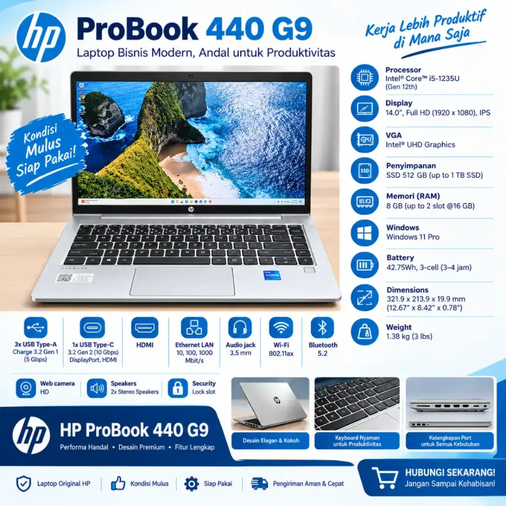 HP PROBOOK 440 G9 (Gen 12th)