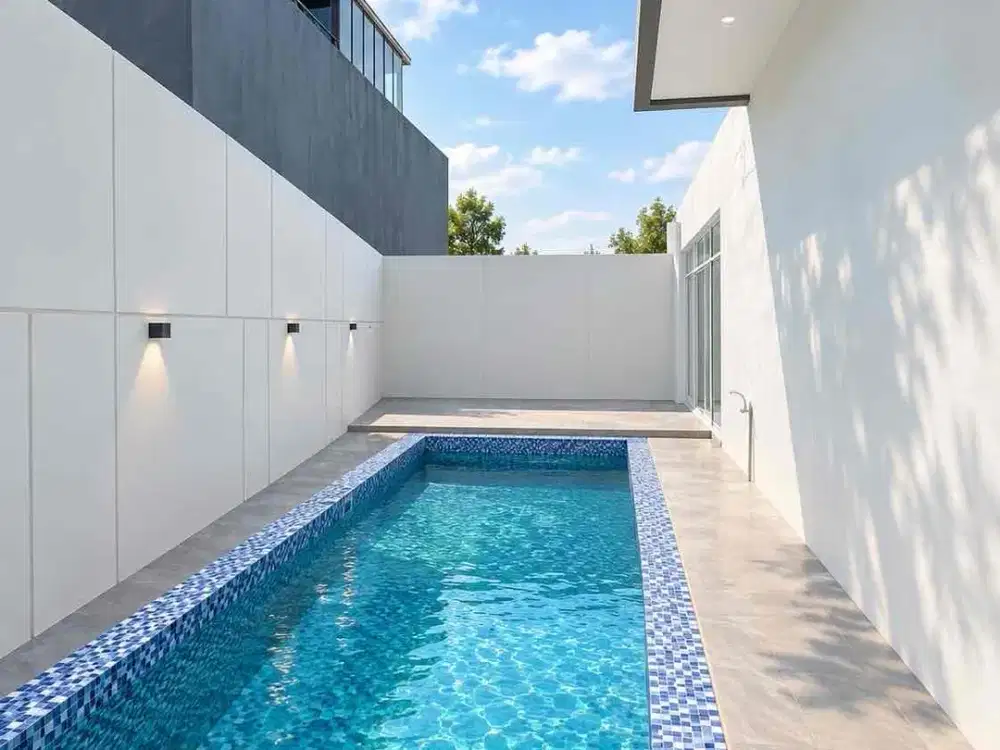 JARANG ADA! RUMAH HOOK + TANAH NGANTONG – AMALFI GADING SERPONG | FULL RENOVATION + PRIVATE POOL