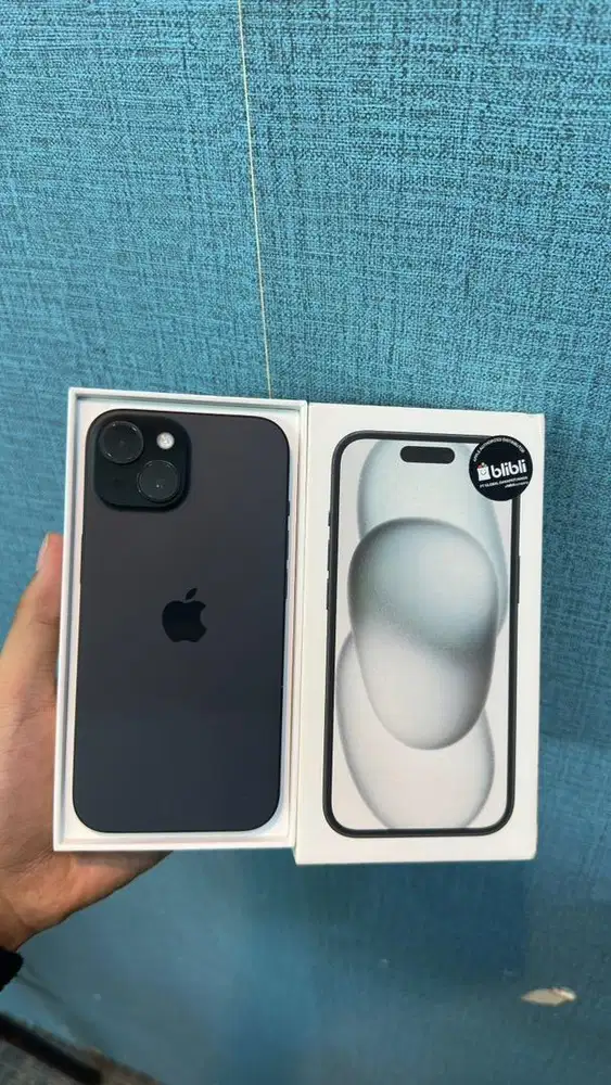 Iphone 15 128GB Ibox Fullset Second Original 100%