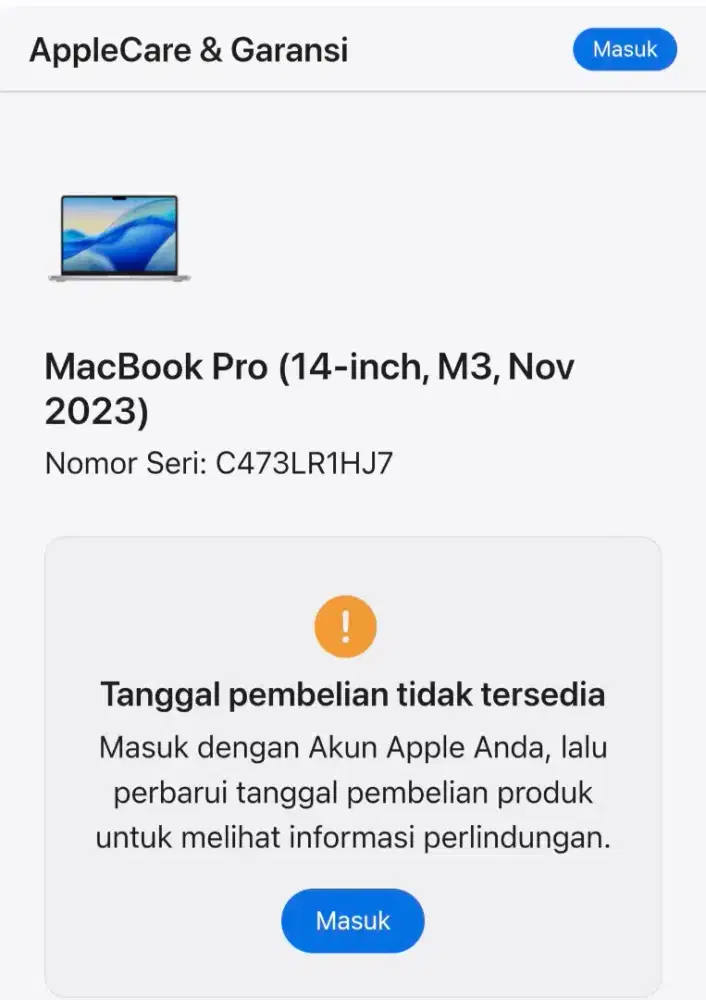 Ready New Macbook Pro M3 14 8/1TB Silver Ibox
