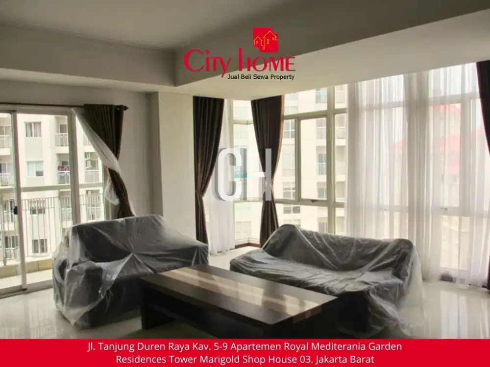 Dijual - 3+1 BR Royal Mediterania Garden Apartemen at Podomoro City