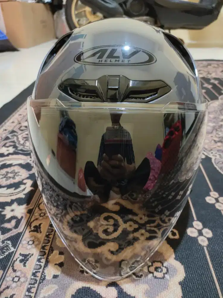Helm ALV abu glossy