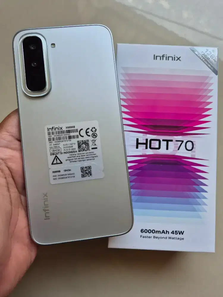 (1 Bulan'an Pakai) Infinix Hot 70 6/128 Like New