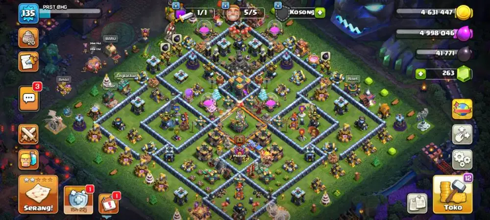 akun coc semi max