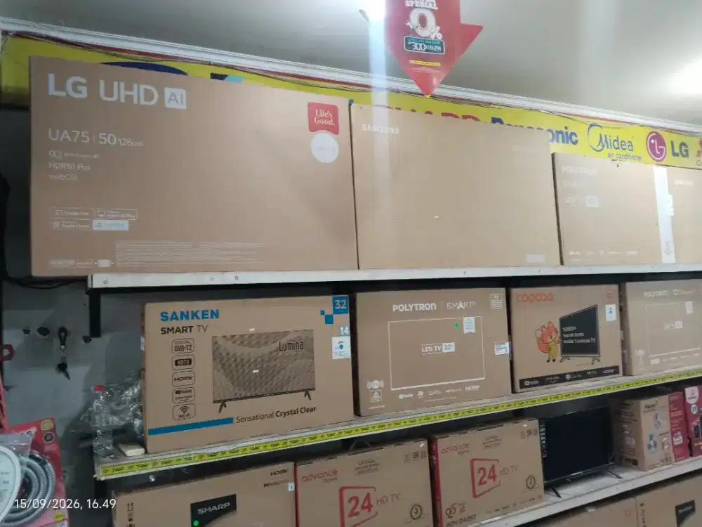 Kredit TV Resmi tanpa DP, Syarat cukup KTP saja