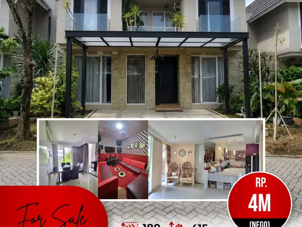 Dijual Rumah dengan Home theater & minibar rooftop di Citra Grand Semarang