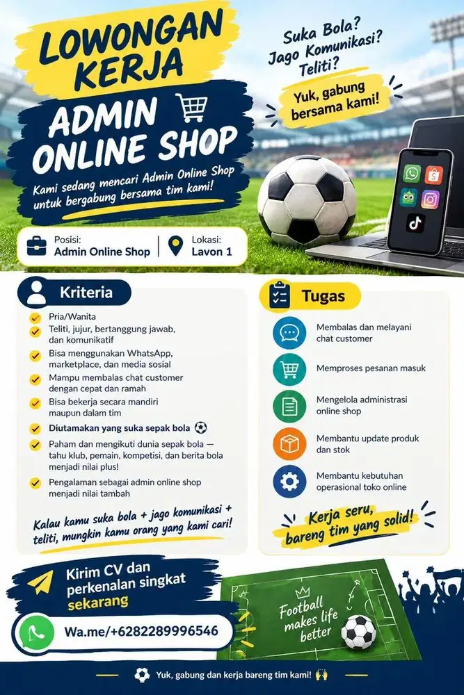 Admin online shop