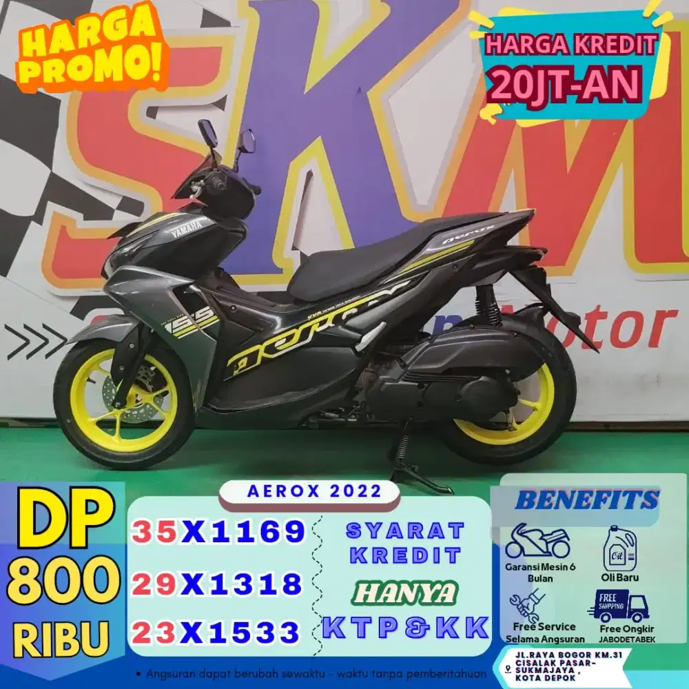 Dp 800 ribu cash dan kredit proses mudah