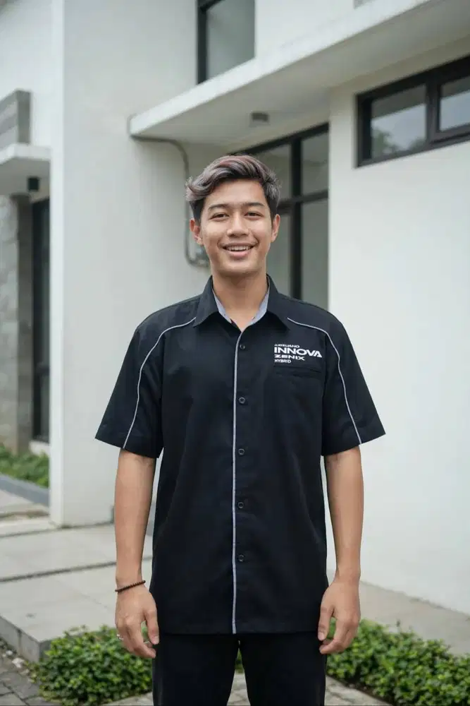 Kemeja Innova Zenix Dan yaris Cross Bahan Japan Drill Venoza