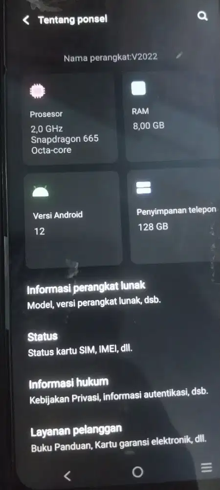 Hp Vivo v 20 se