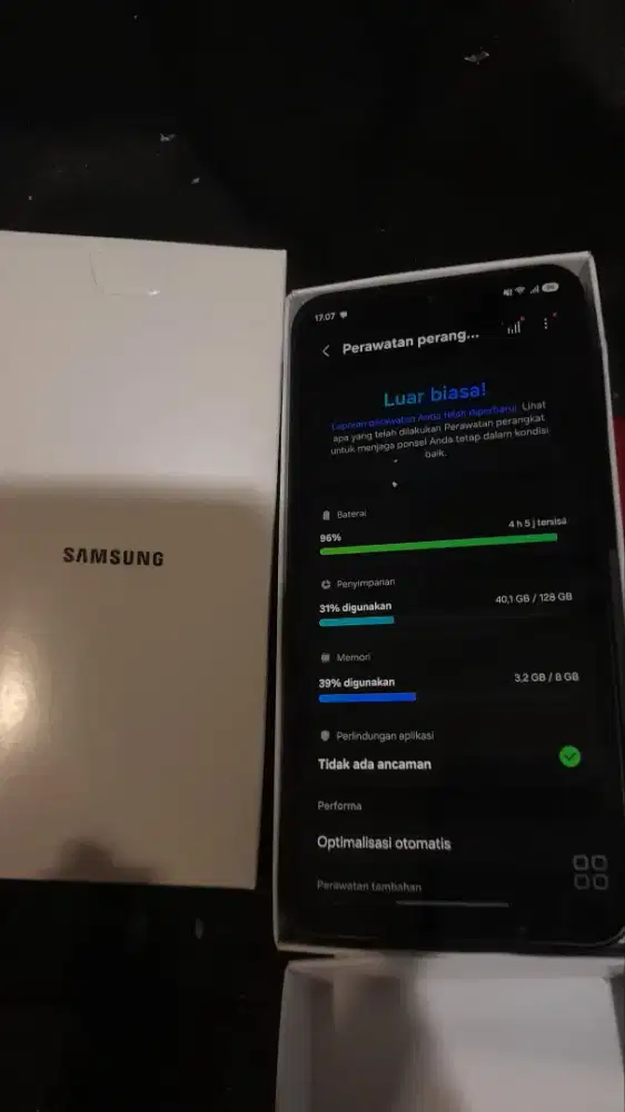 SAMSUNG A 17 8/128gb pemakaian baru 3 bulan