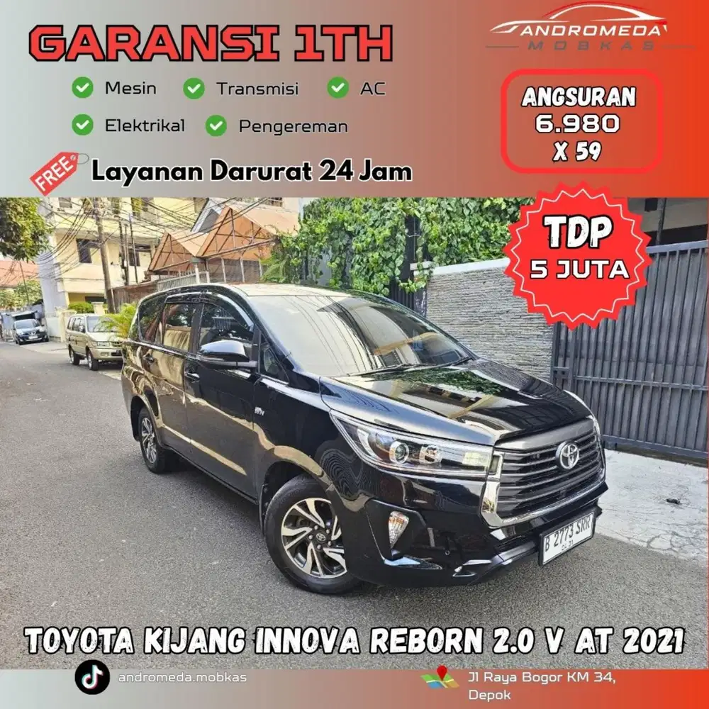TDP TERMURAH 5 JT TOYOTA KIJANG INNOVA REBORN 2.0 V AT 2021 ISTIMEWA