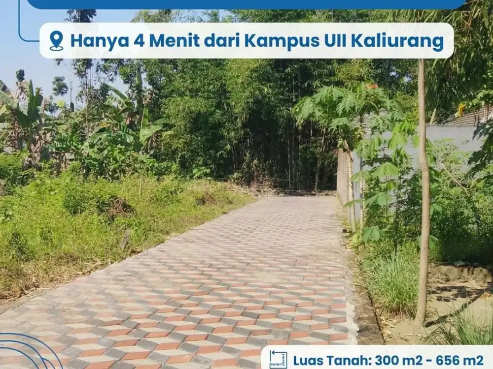 Tanah Barat Jl Kaliurang Dekat Kampus UII Siap Bangun