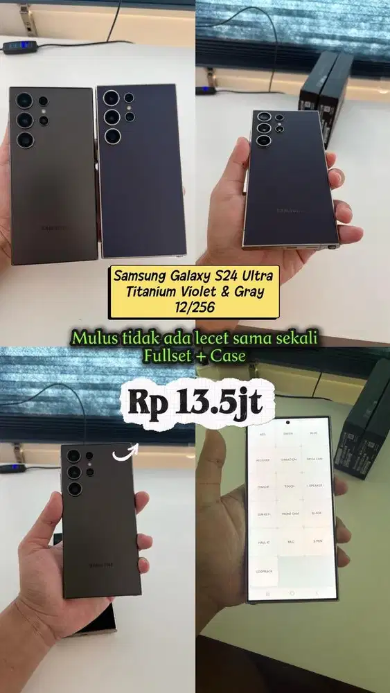 Samsung Galaxy S24 Ultra 12/256GB Titanium - Fullset Original