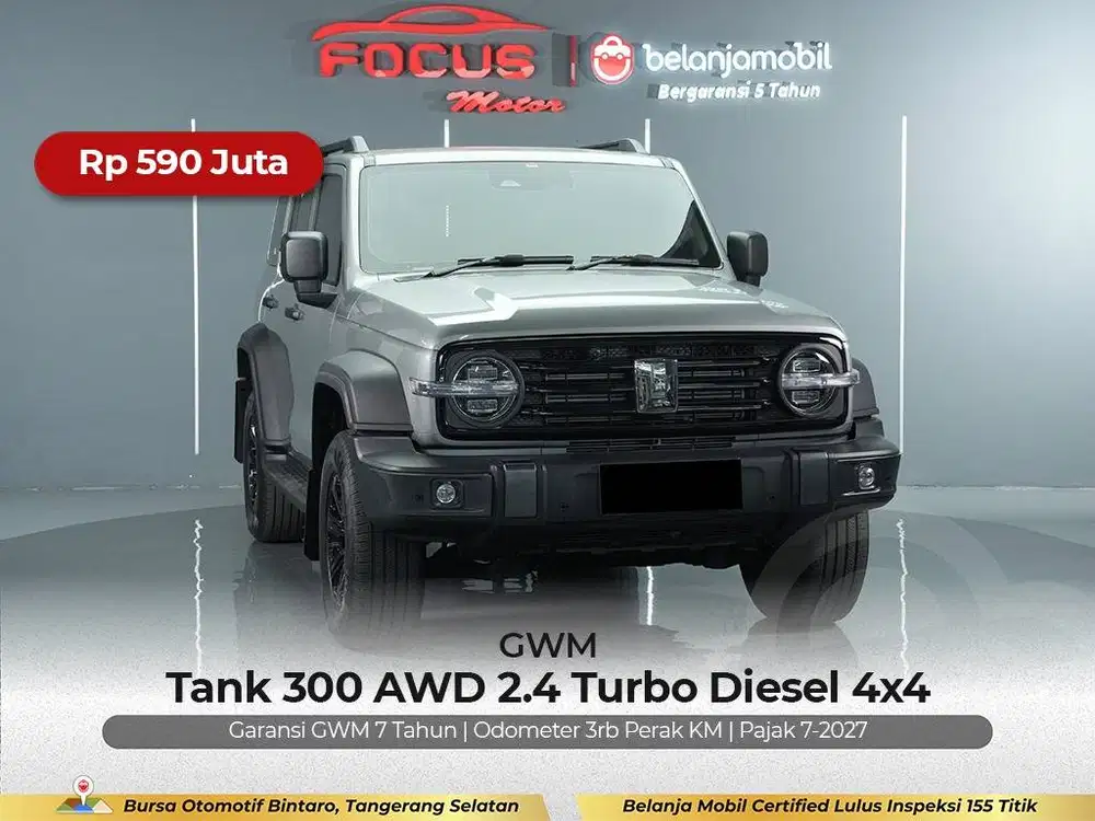 [ GARANSI 5THN 4x4 KM 3RB ] GWM Tank 300 2.4 Diesel 2024/2025/2026