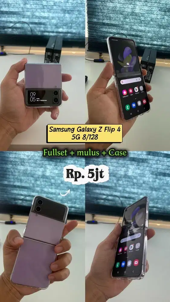 Samsung Galaxy Z Flip 4 8/128GB - Fullset Original