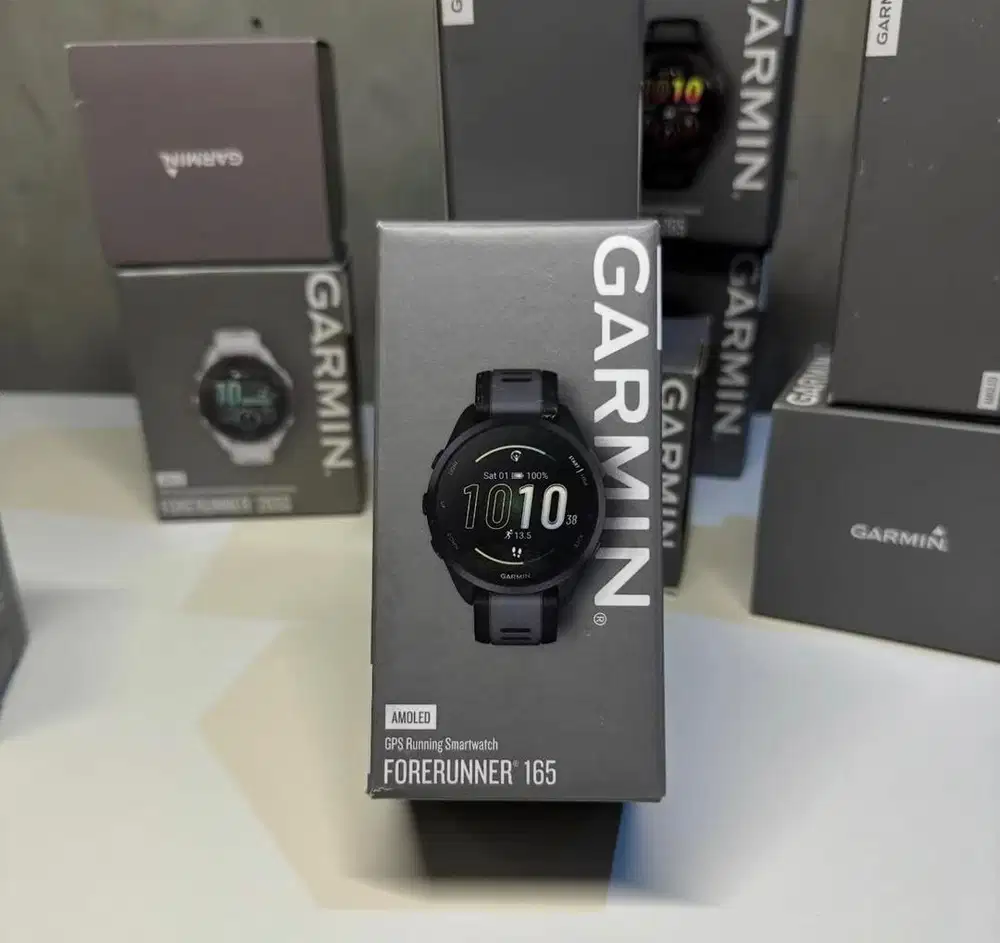 Garmin Forerunner 165 Black (baru) grs resmi