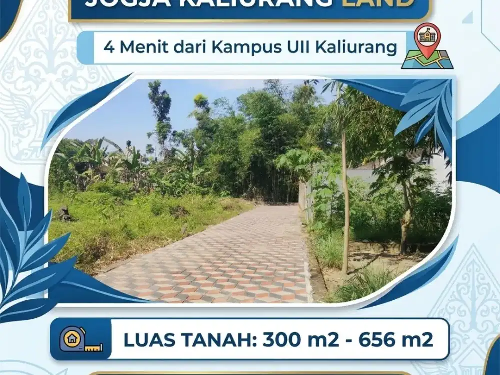 Selatan Kampus UII Kaliurang Jogja Tanah SHM Pekaragan Ready