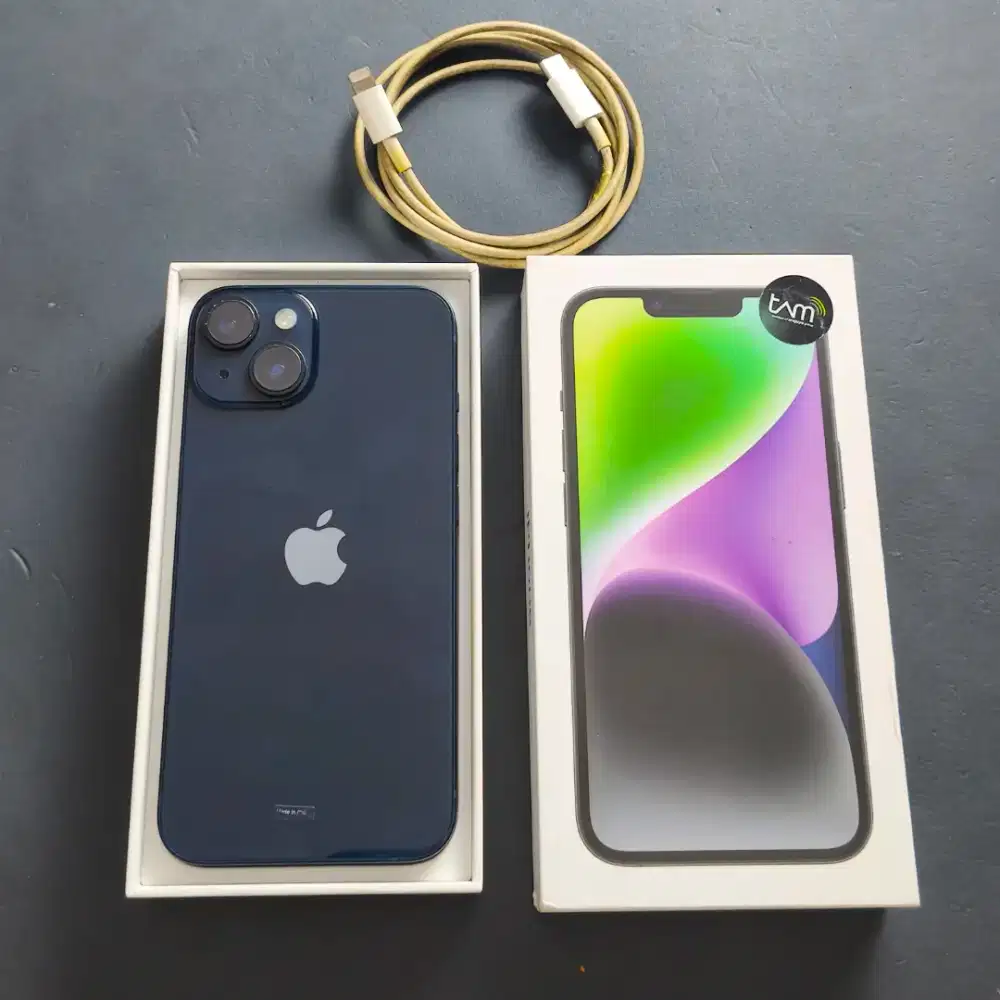 IPHONE 14 128GB MIDNIGHT EX GARANSI RESMI