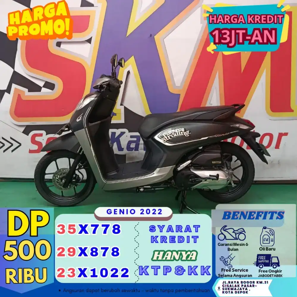 Dp hanya 500 proses kredit mudah