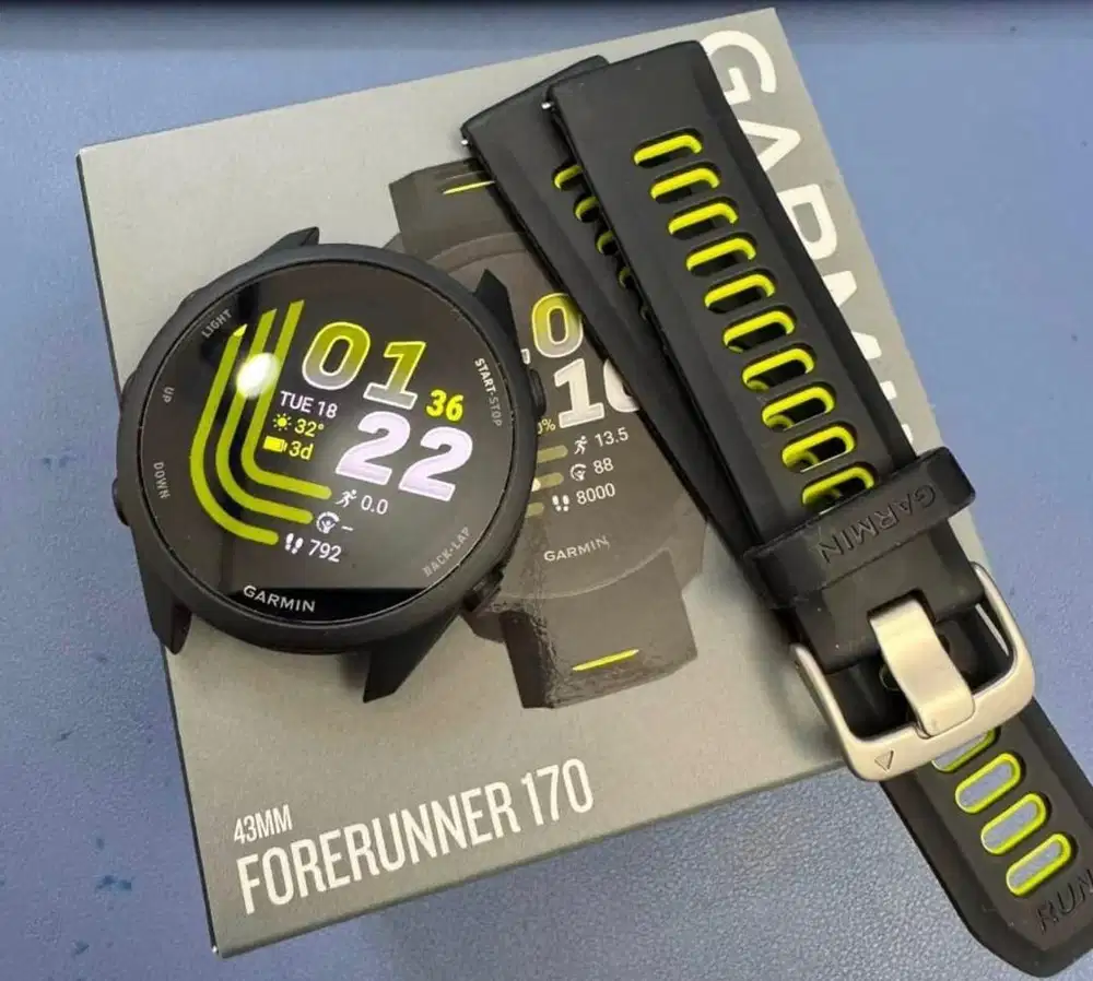 Garmin Forerunner 170 Black amp yellow (baru)