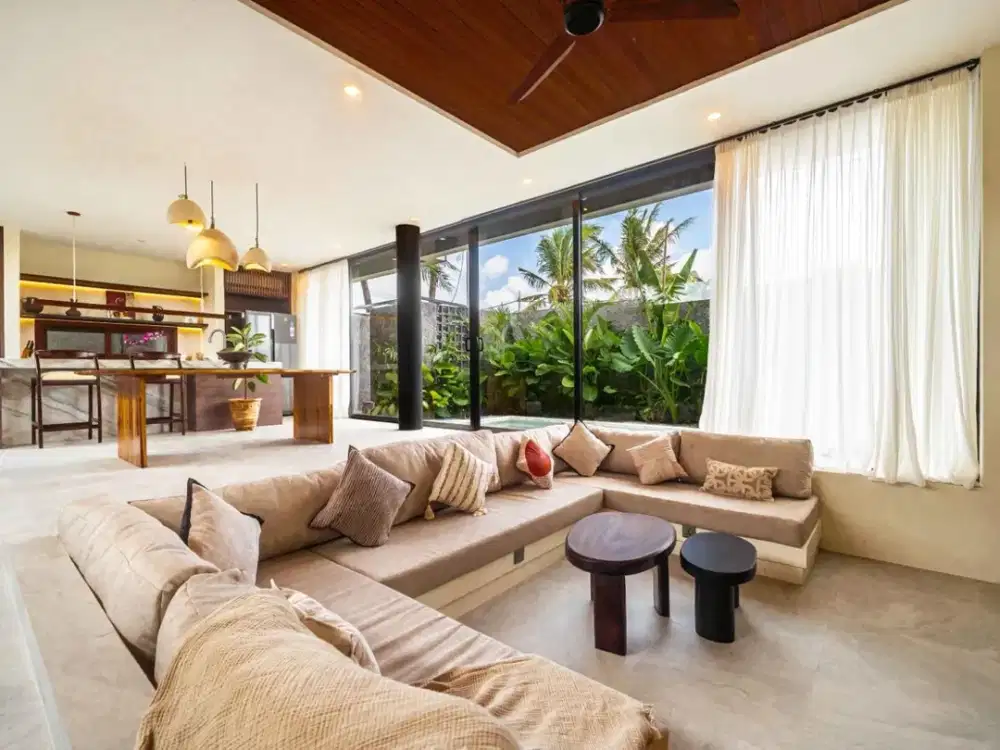 villa kedungu leasehold 28th lingkungan nyaman, 5 menit dari pantai